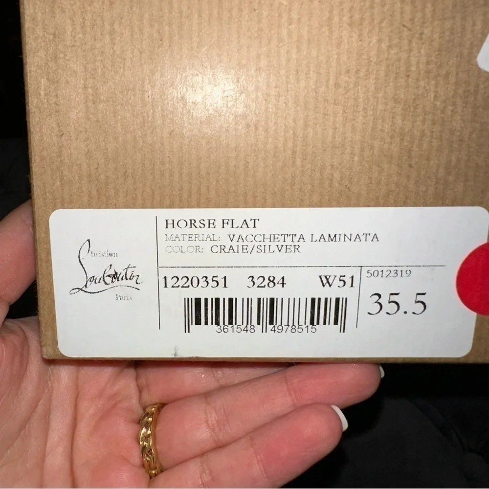 New Size 35.5 Christian Louboutin Horse Guarda Combat Boot